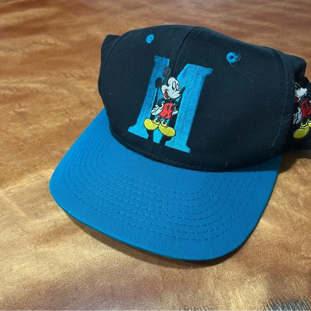Vintage Disney Mickey Mouse embroidered adjustable baseball hats one size
